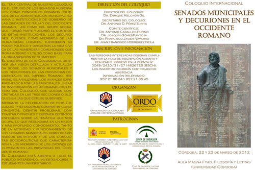 Senados municipales y decuriones en el Occidente Romano